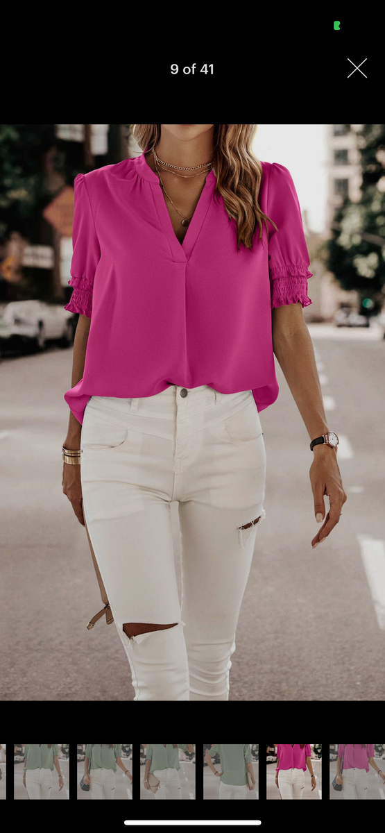 Hot pink hotsell blouse outfit