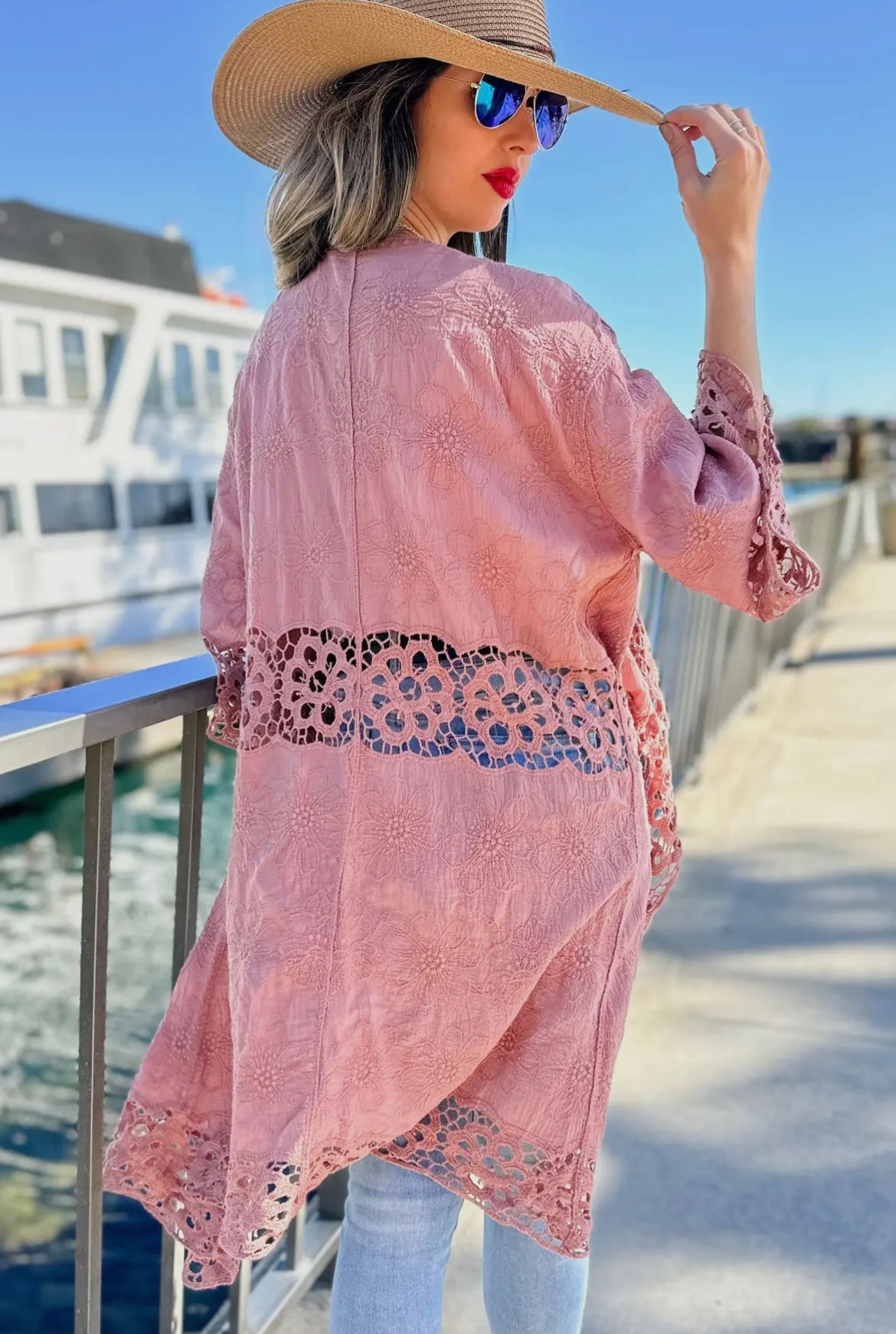 Antique floral duster