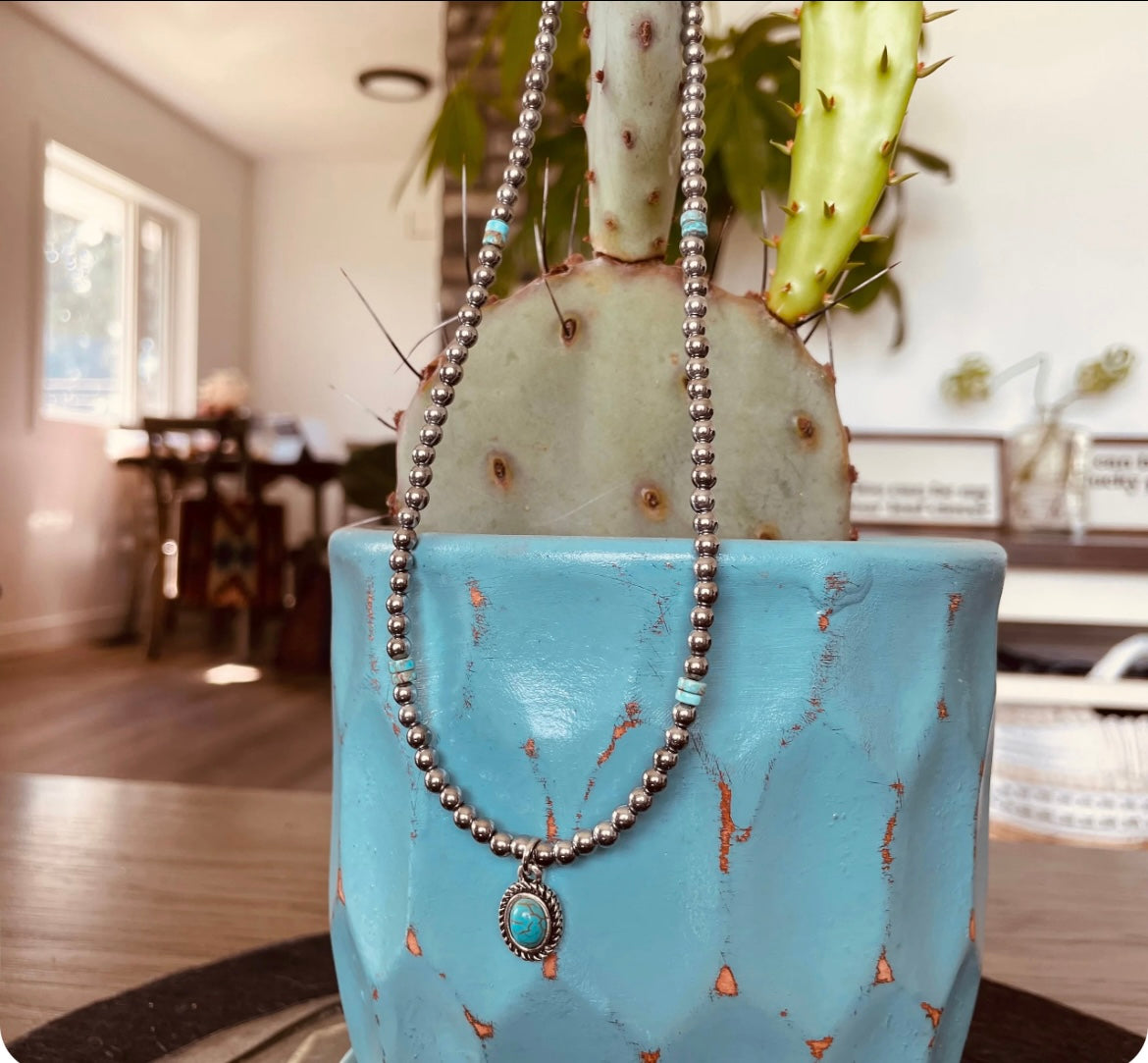 Simply turquoise necklace