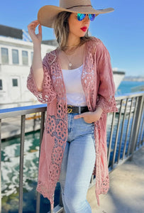 Antique floral duster