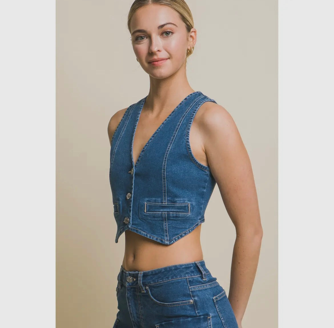 Denim vest