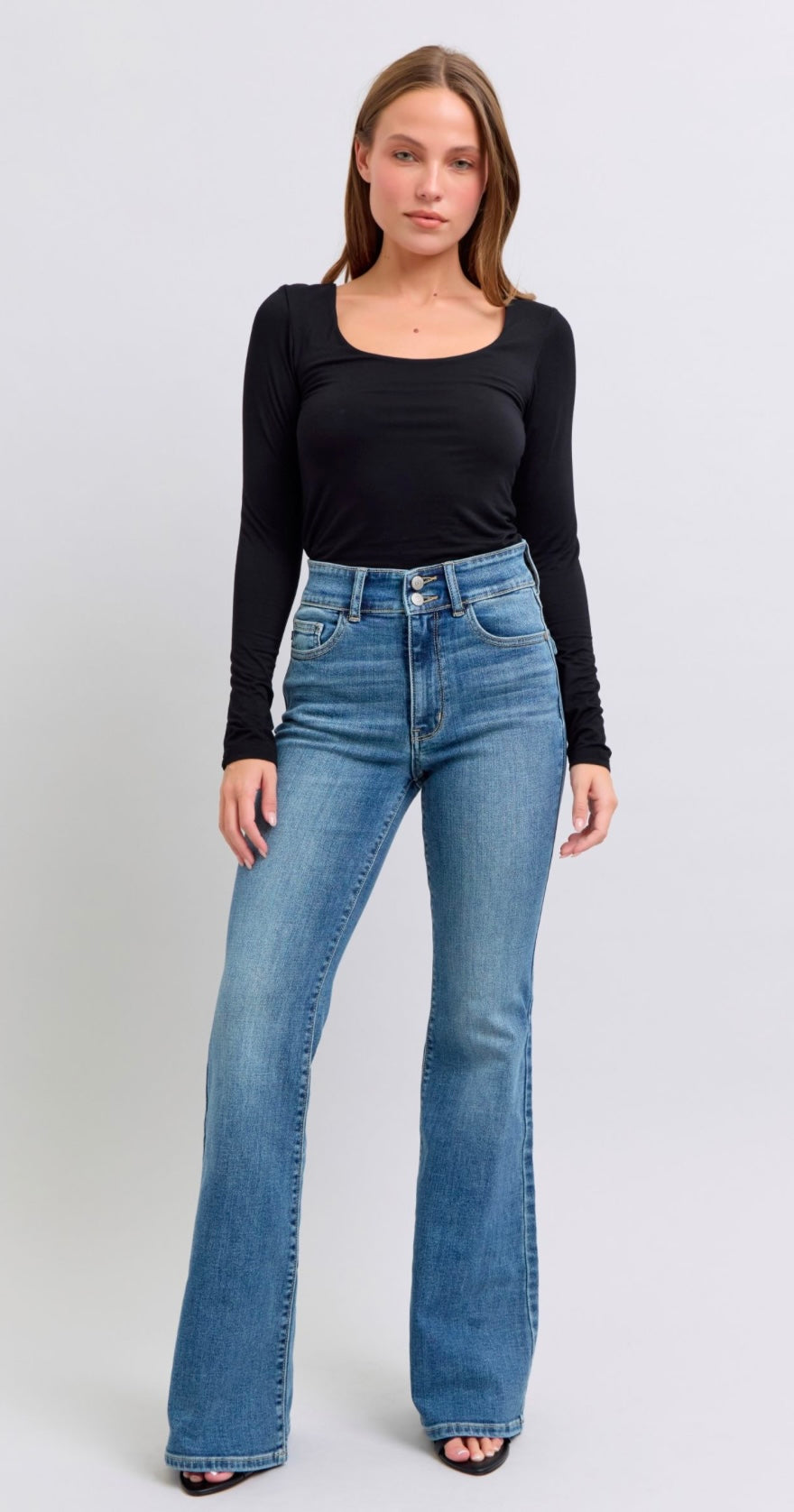 Judy blue high rise button pocket