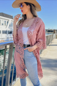 Antique floral duster