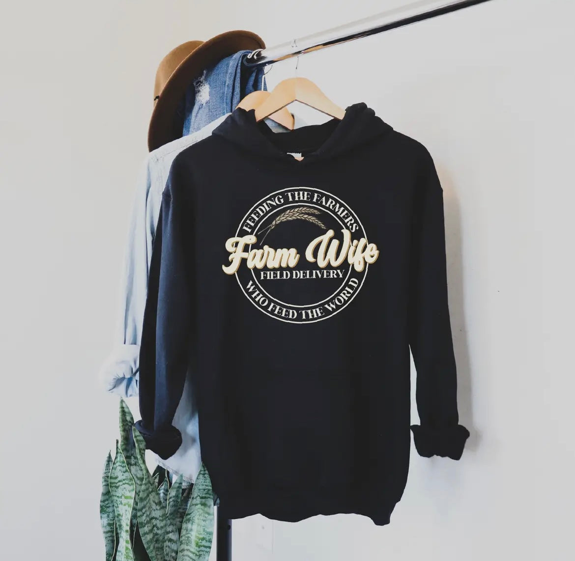 Farm wife field delivery hoodie