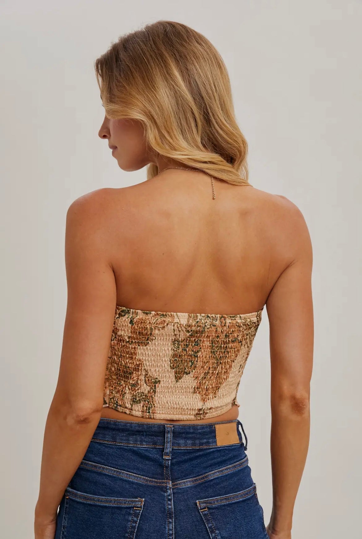 Paisley Satin Bandana Tube Top