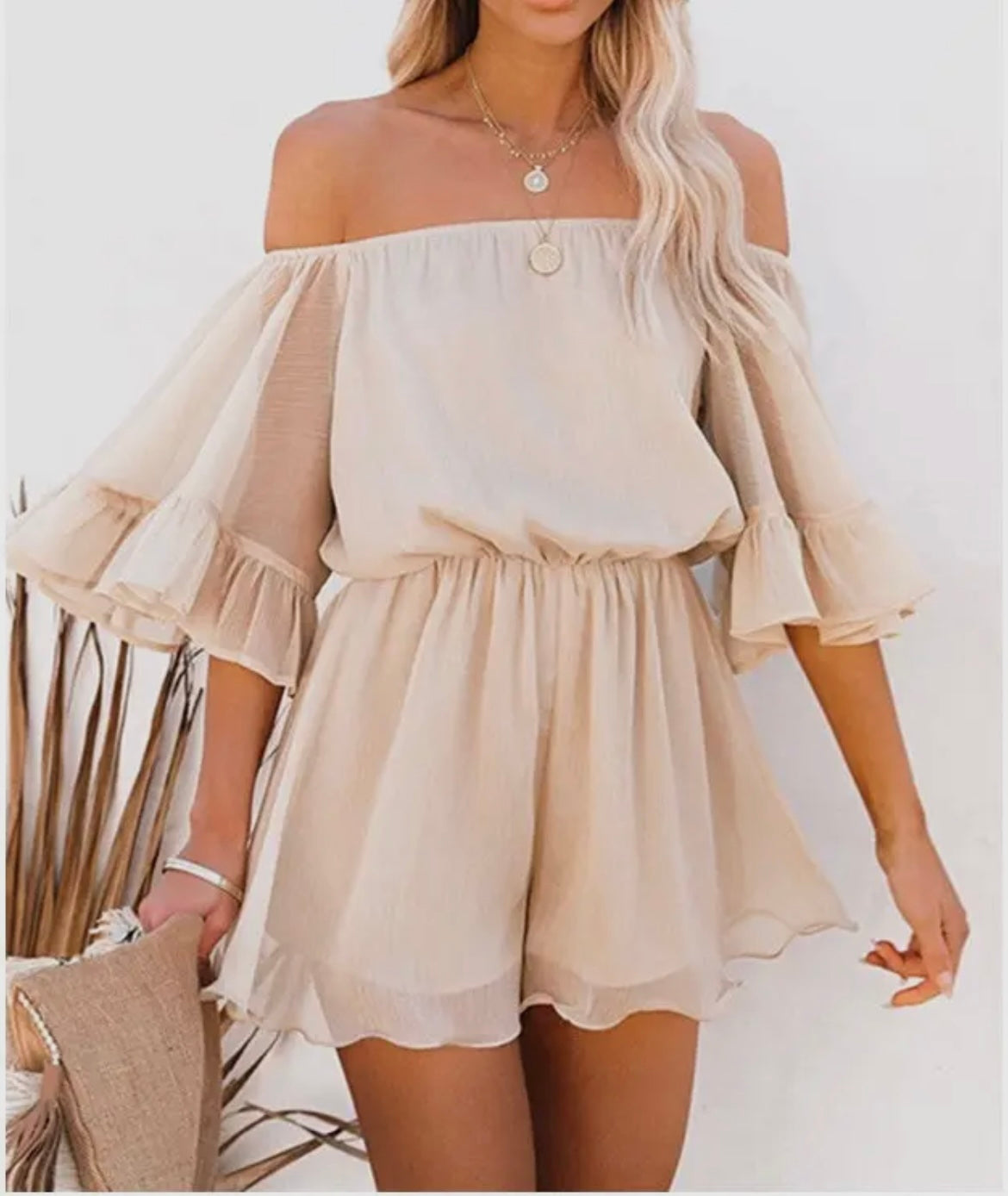 Off the shoulder romper