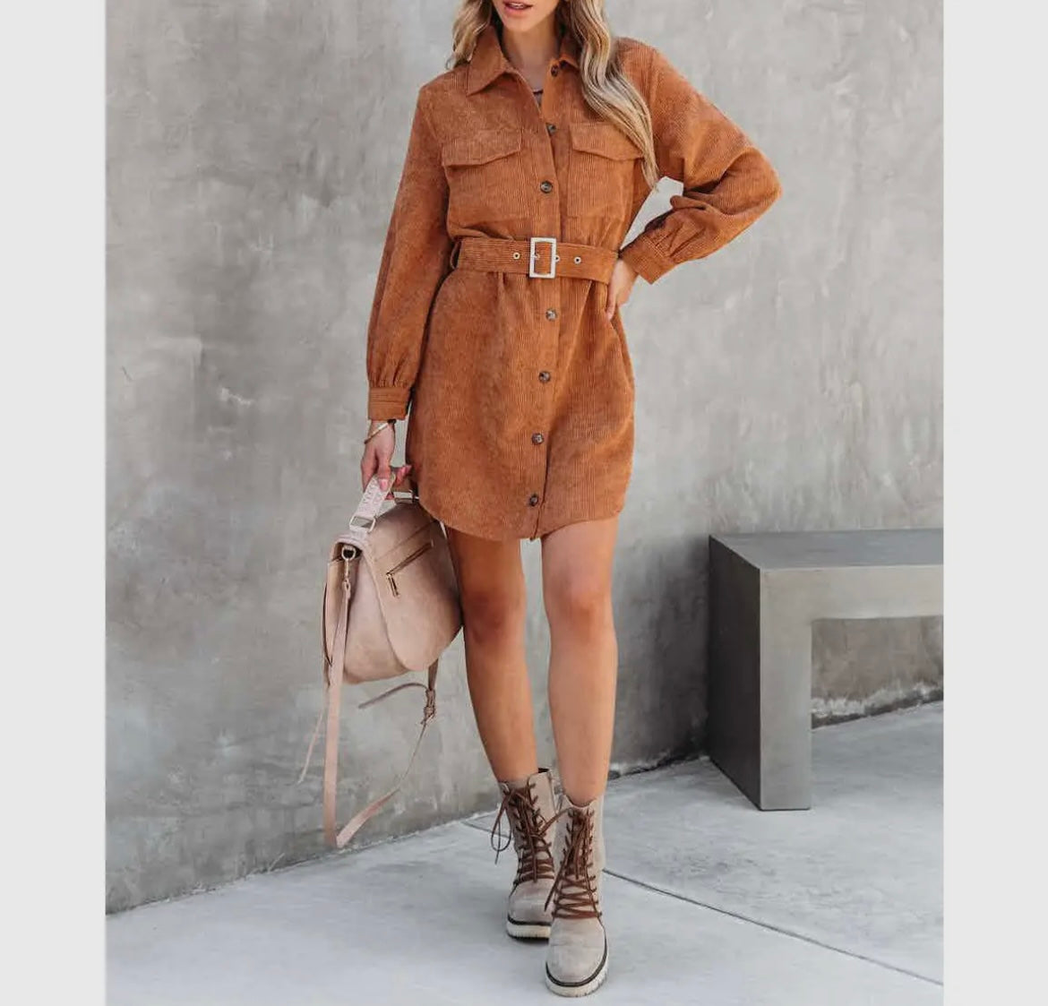 Corduroy dress