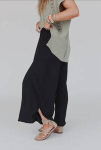 Stasia Solid Drawstring Tulip Pants