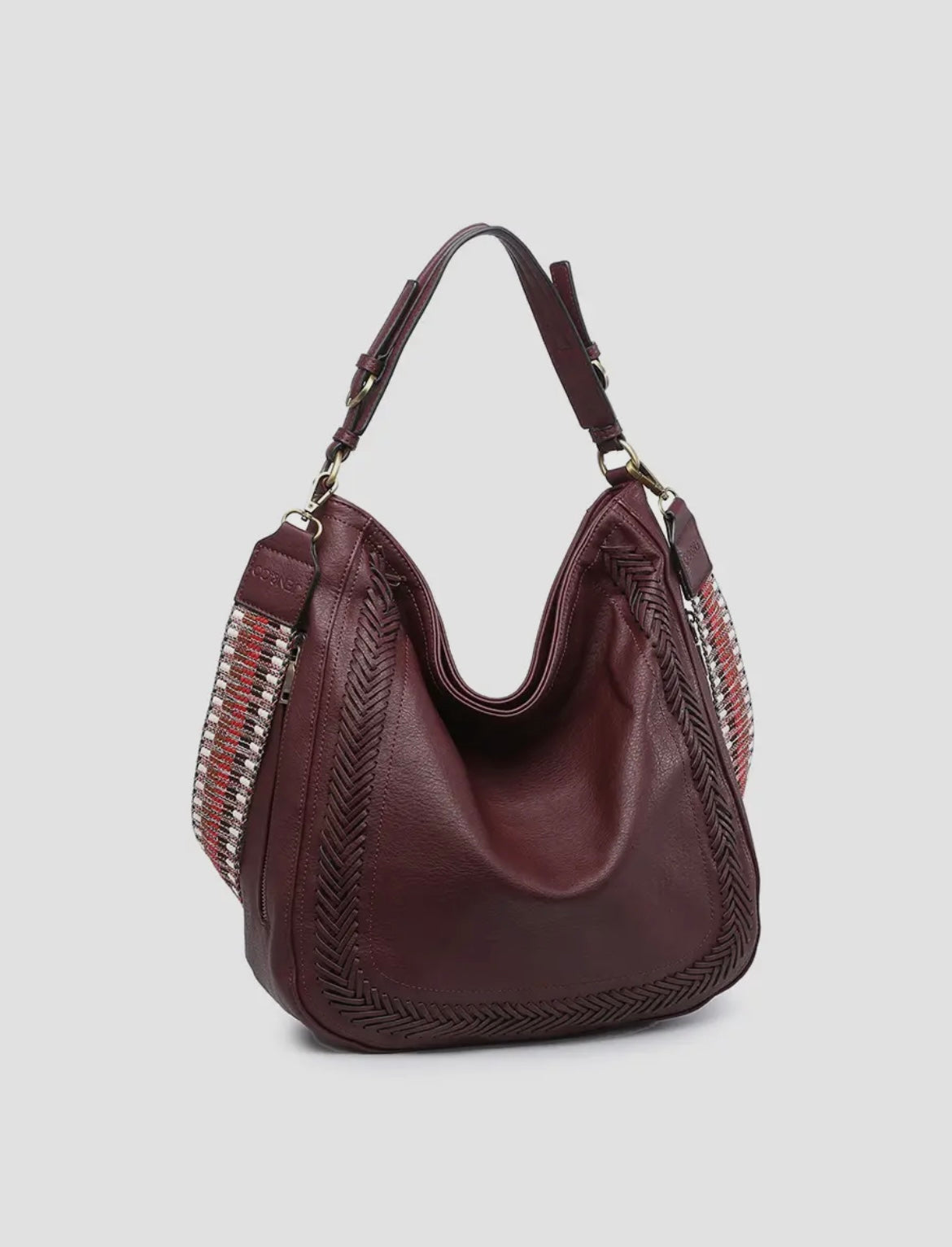 Aris Whipstitch Hobo/ Crossbody w/ Guitar Strap