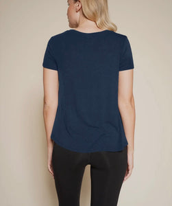 V neck bamboo loose fit top