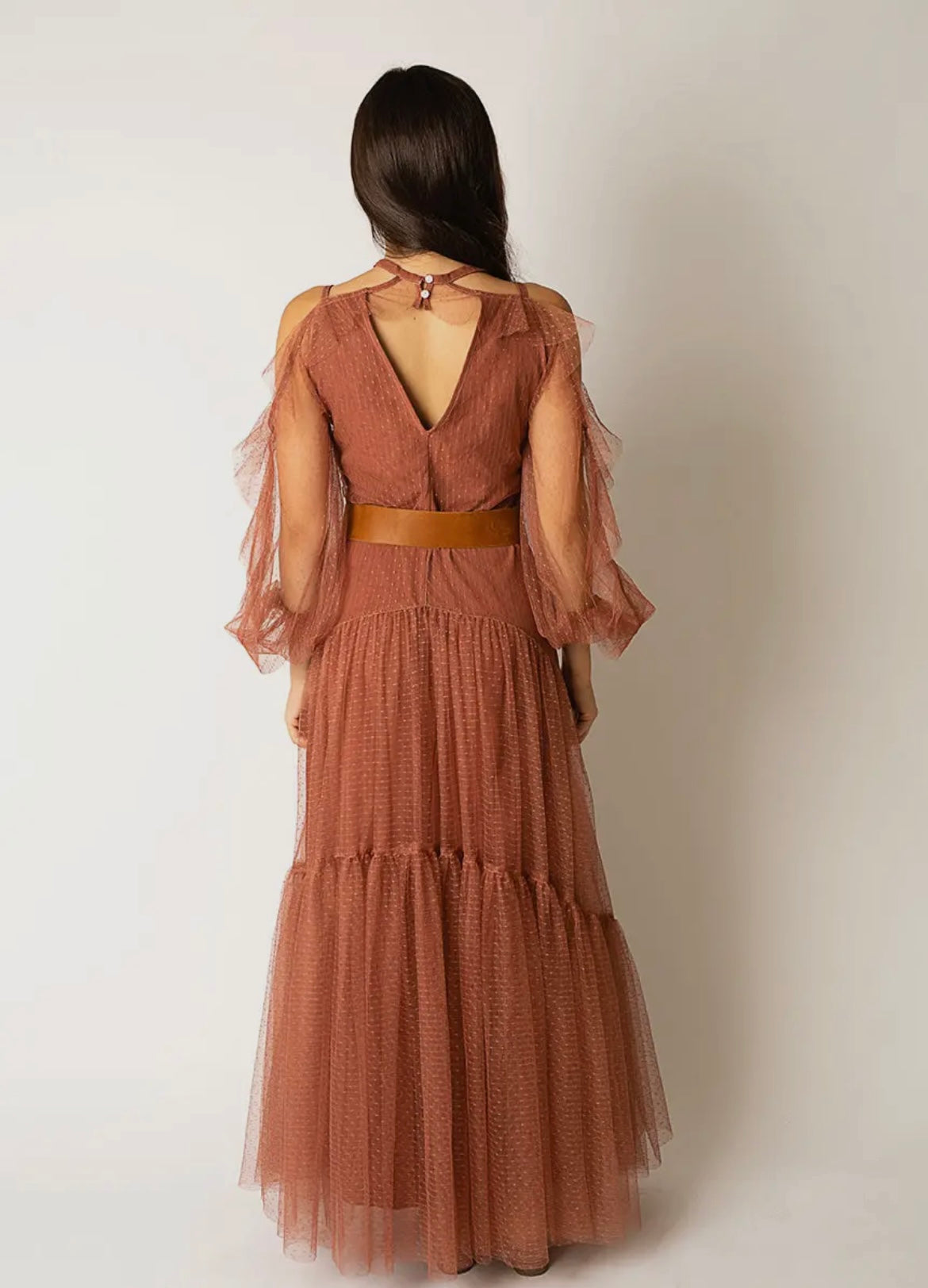 Tulle maxi dress