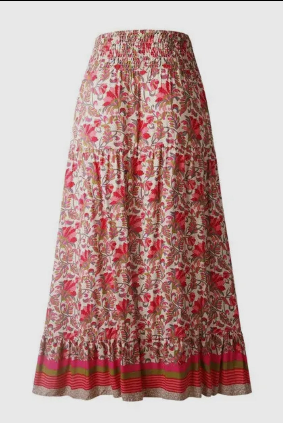 Floral Print hi Lo skirt