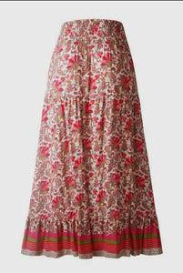 Floral Print hi Lo skirt