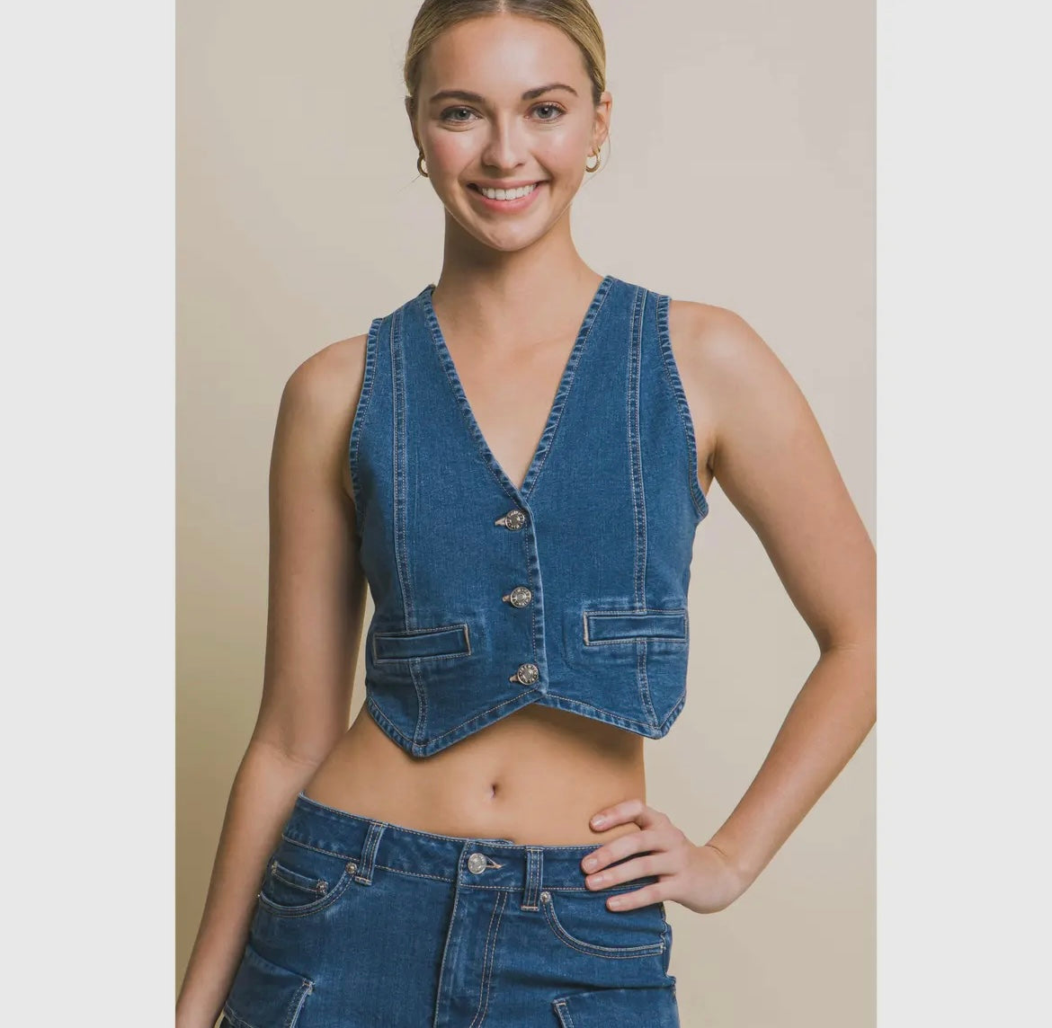 Denim vest