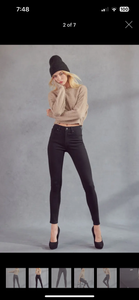 Black super skinny kancan jeans
