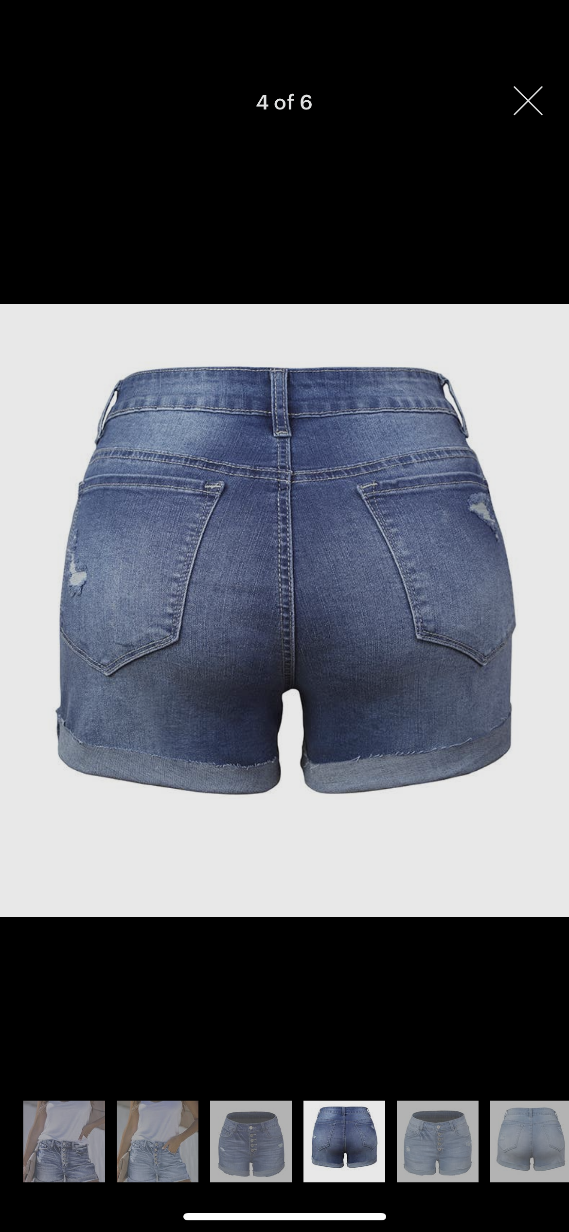 Summer Ripped Buttons jean shorts