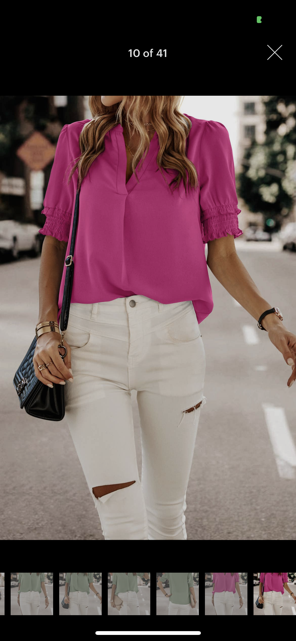 Hot pink blouse