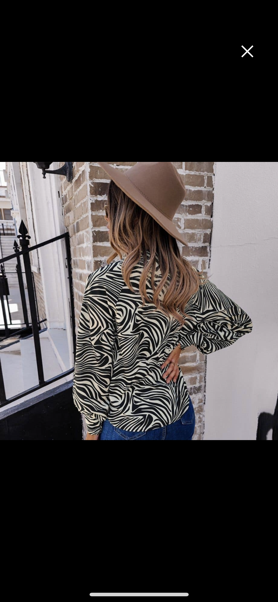 Zebra print blouse